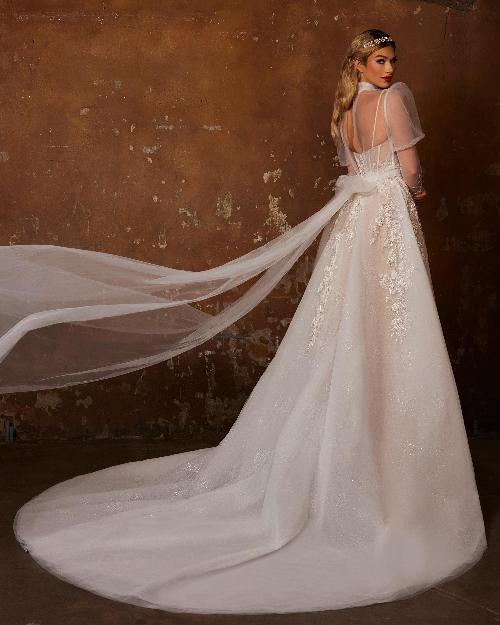122246 a line spaghetti strap wedding dress with sparkly beaded lace1